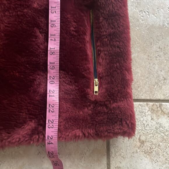J.Crew Plush Fleece Excursion Vest Crimson Maple - Picture 11 of 13